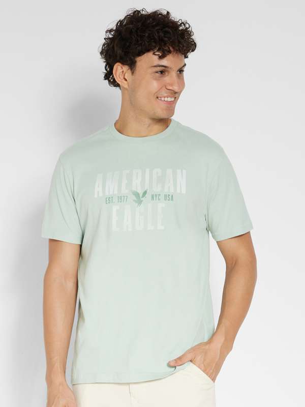 American eagle green t shirt clearance