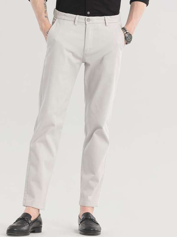 Off White Men Trousers Formal Buy Off White Men Trousers Formal online in India
