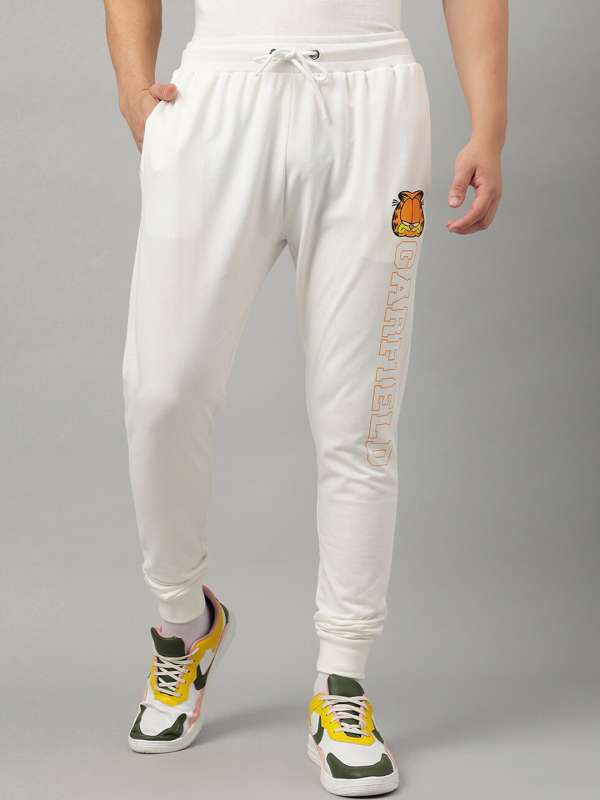 Mens off white joggers top