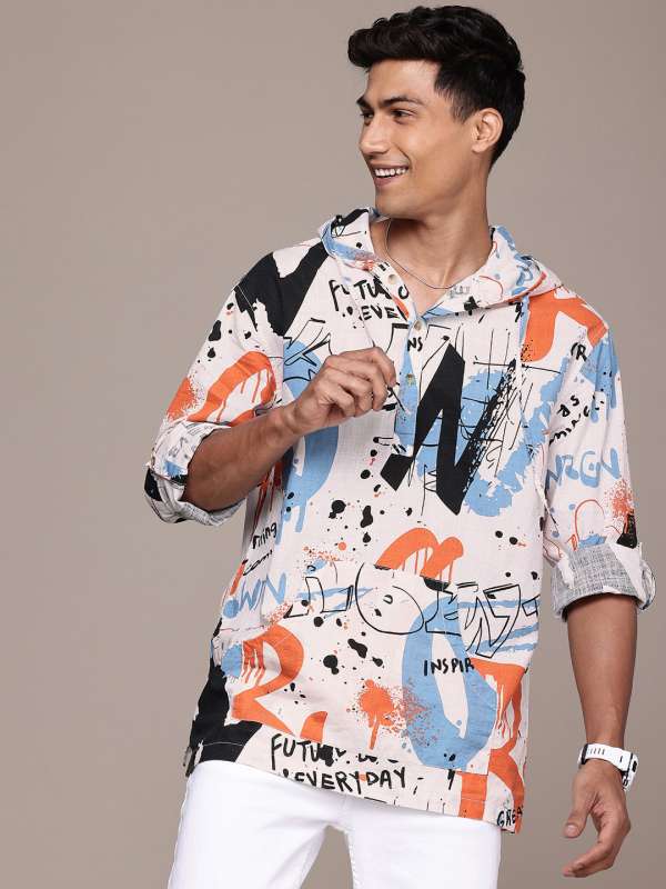 Hooded casual shirts best sale