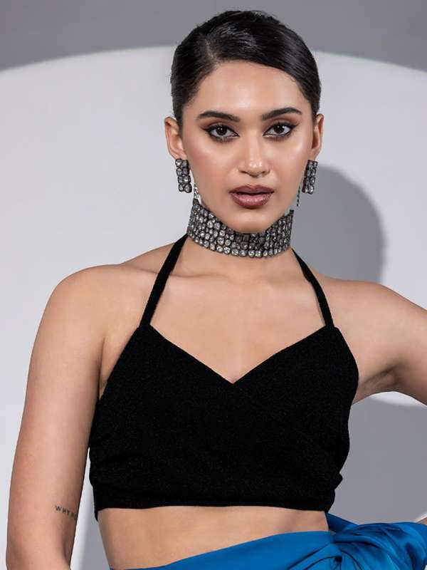 Buy Halter Neck Blouse Online in India Myntra