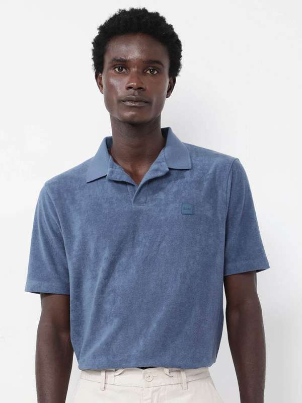 Blue Half Sleeve Shirts Tshirts Buy Blue Half Sleeve Shirts Tshirts online in India