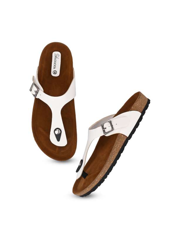 Shences tan leather slippers clearance