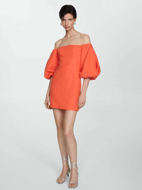 Mango Cold Shoulder Dress 2089098 Thml Buy Mango Cold Shoulder Dress 2089098 Thml online in India