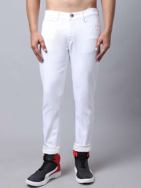 Myntra white jeans new arrivals