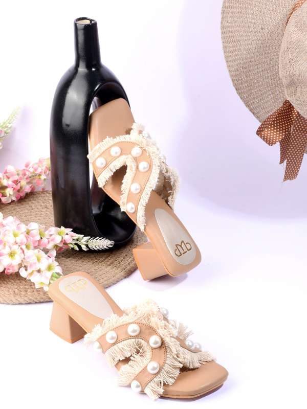 Fur Heels Sandals Buy Fur Heels Sandals online in India