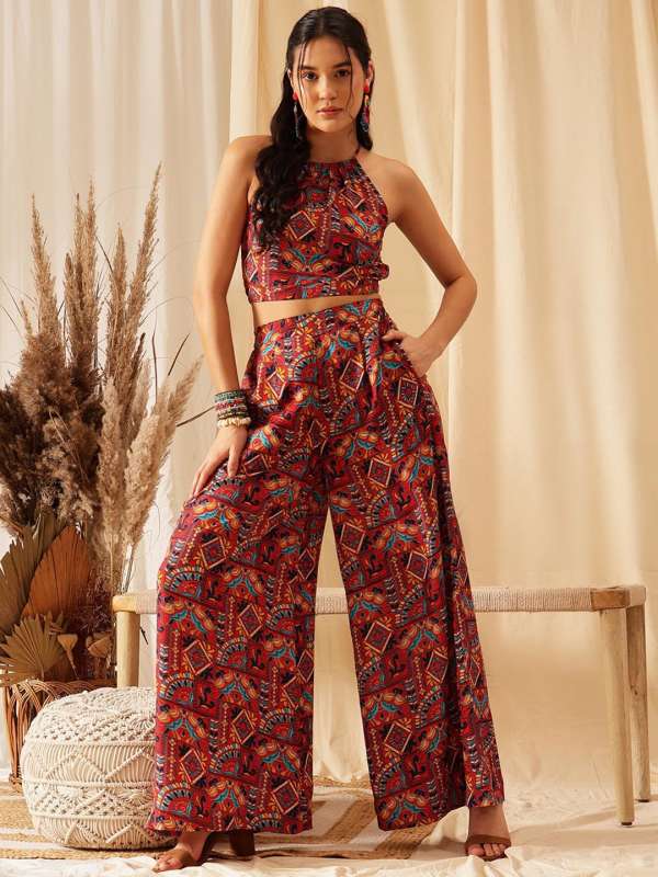 Short tops for palazzo pants discount