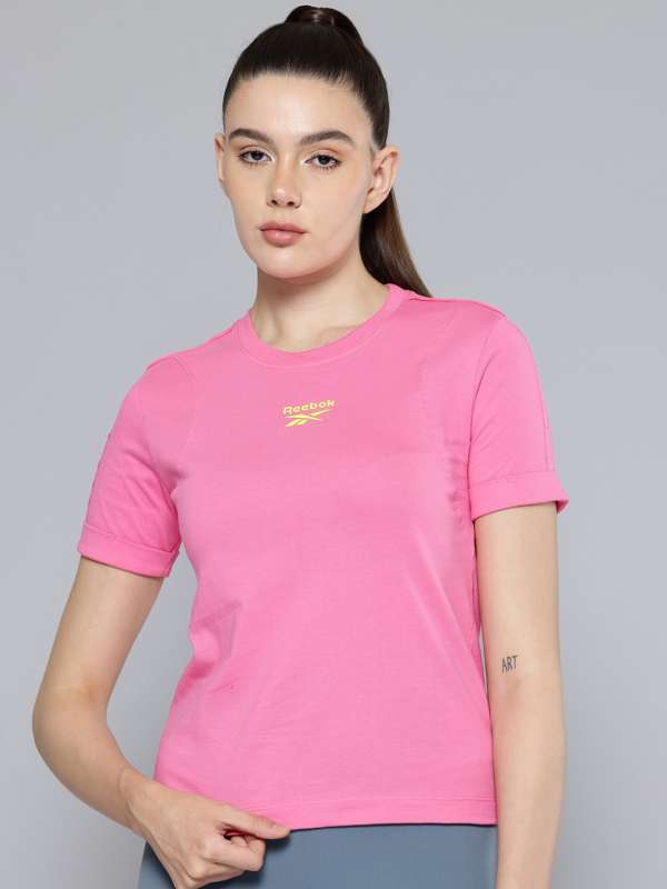 Pink Tshirt Reebok Buy Pink Tshirt Reebok online in India