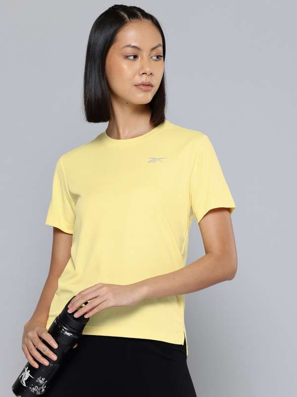 Yellow reebok shirt new arrivals