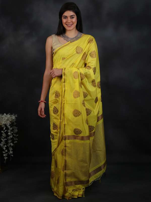 Myntra pattu sarees hotsell