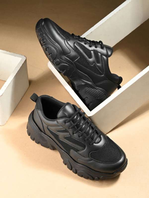 Chunky black womens shoes best sale