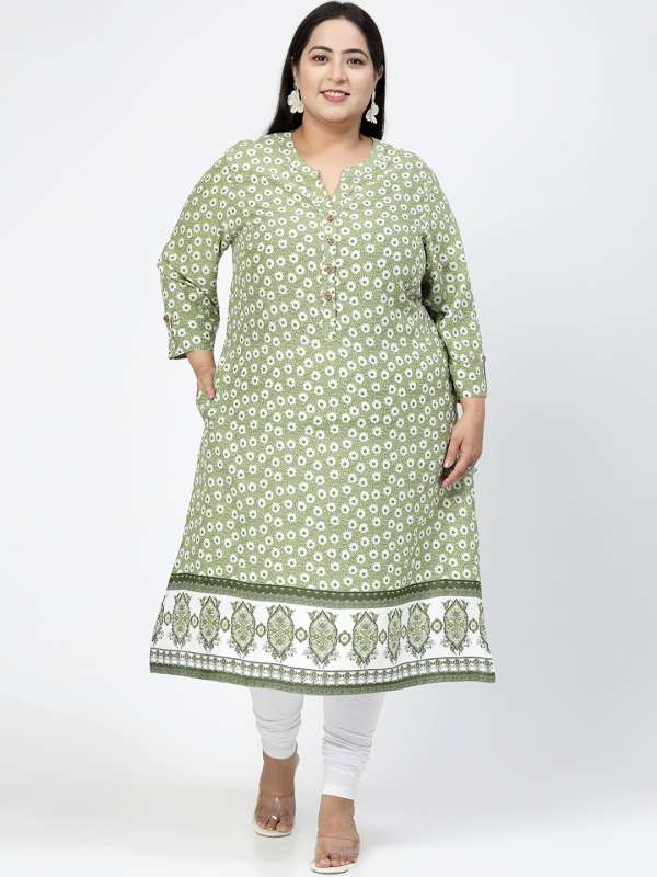 Myntra plus size kurtis top