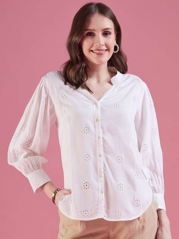 White shirt womens online deals