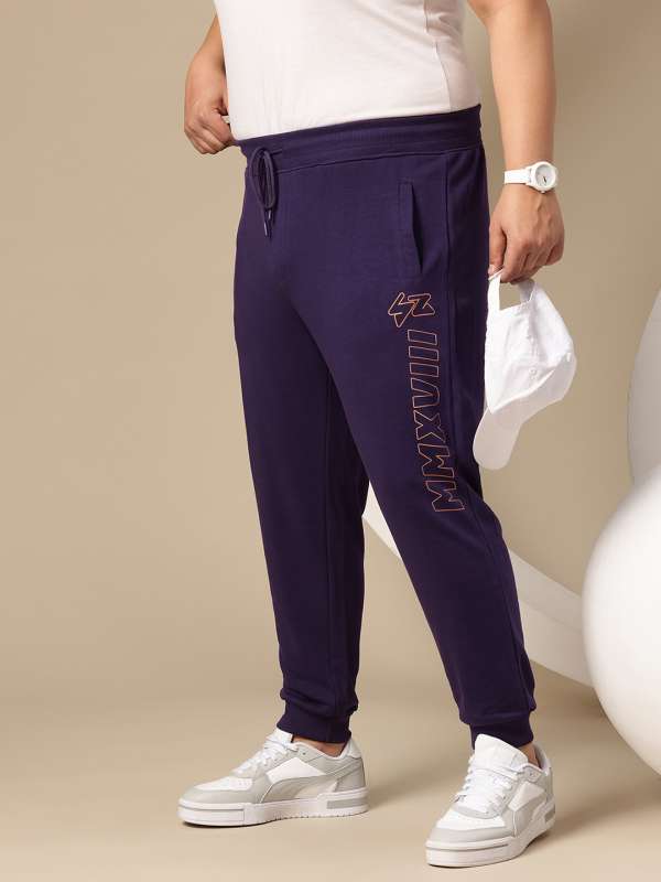 Mens purple track pants top