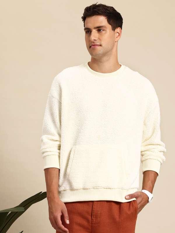 Off the shoulder fleece sweatshirt clearance
