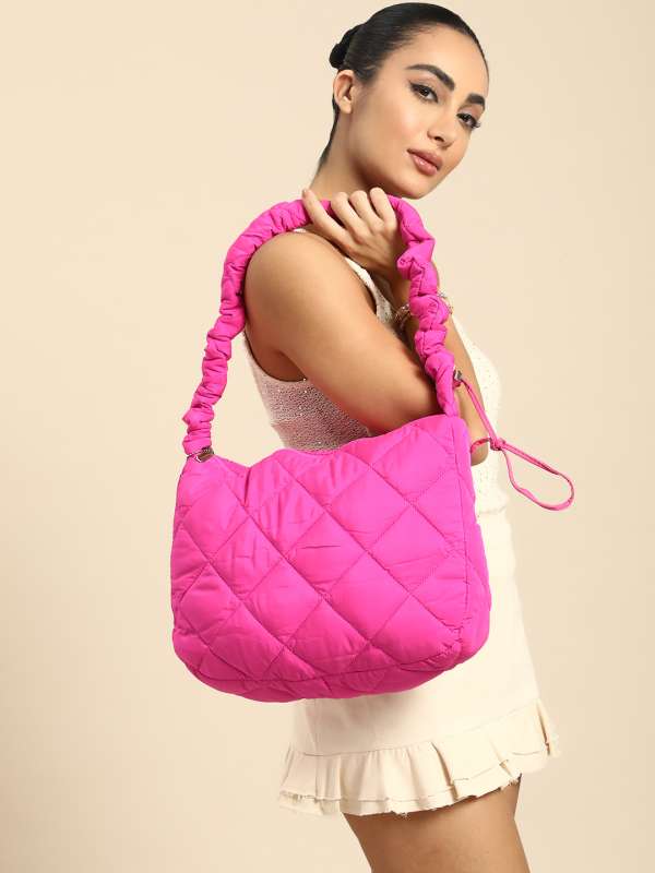 Pink handbags online deals