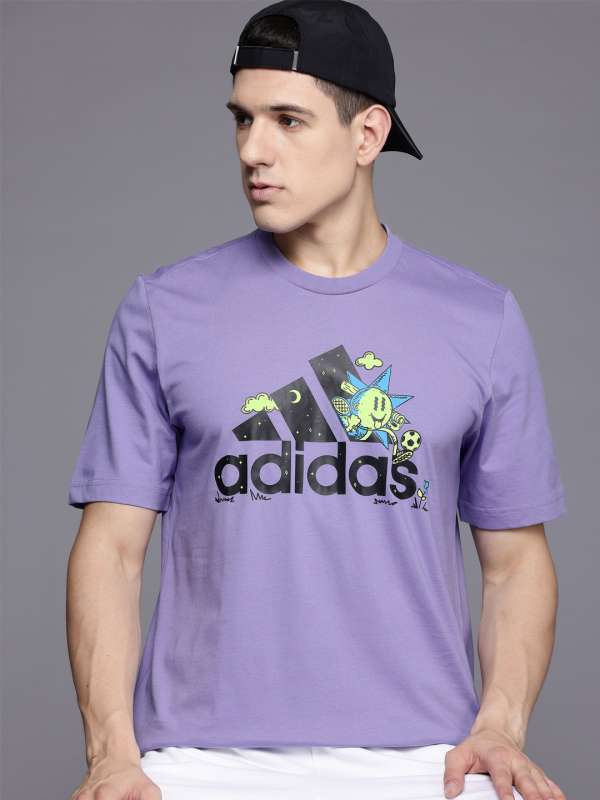Men Purple Adidas Tshirts Buy Men Purple Adidas Tshirts online in India