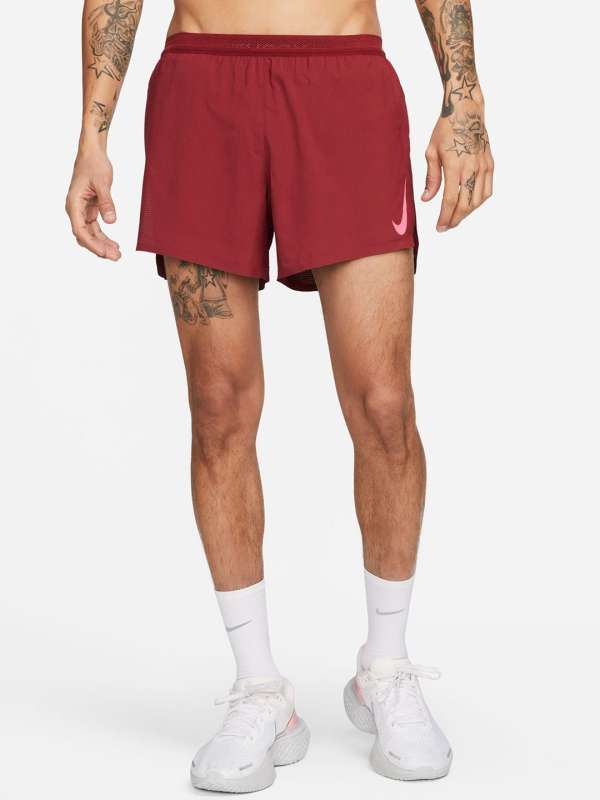 Mens red nike running shorts discount