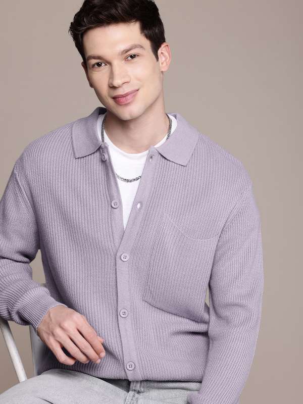 Purple Cardigan Sweater Buy Purple Cardigan Sweater online in India