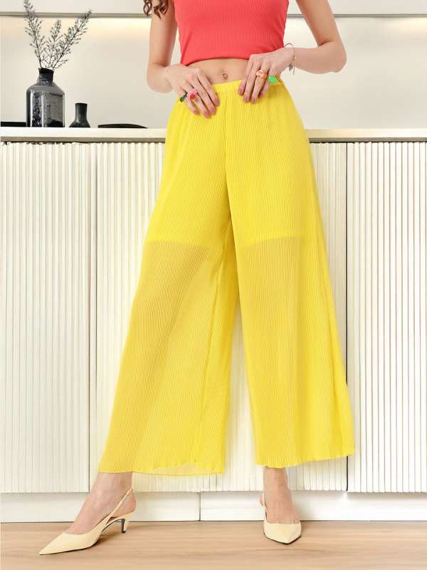 Wide Leg Trousers For Women Buy Wide Leg Trousers For Women online in India
