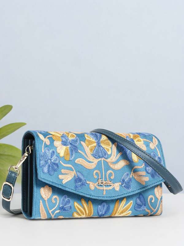 Blue clutches purses best sale