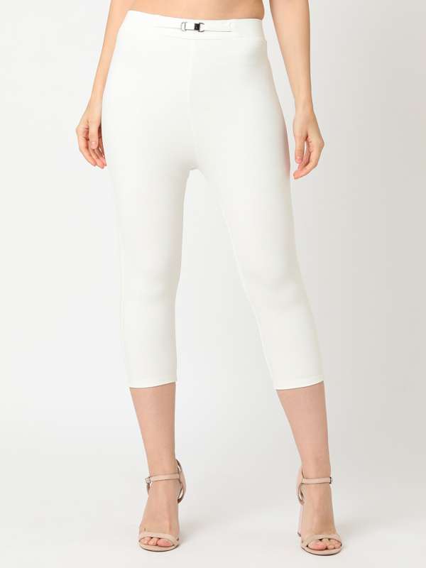 Off white capris deals