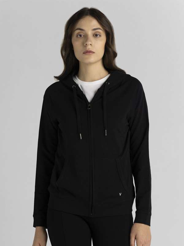 Black hoodie myntra sales