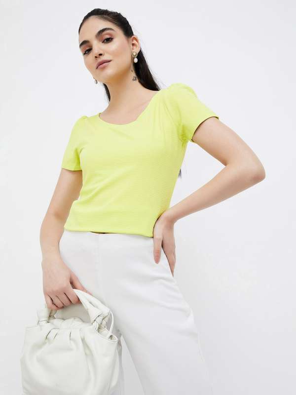 Code By Lifestyle Yellow Tops Buy Code By Lifestyle Yellow Tops online in India