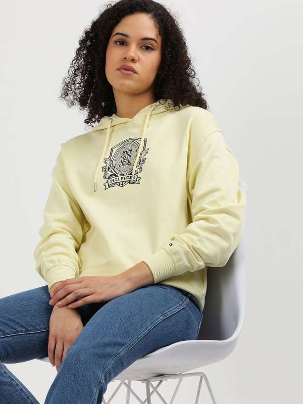 Yellow tommy sweatshirt on sale