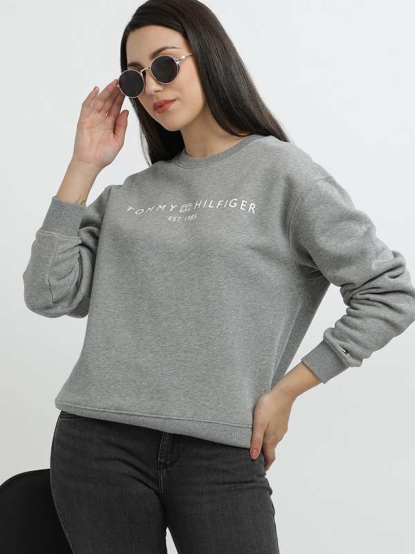 Tommy Hilfiger Grey Sweatshirts Buy Tommy Hilfiger Grey Sweatshirts online in India