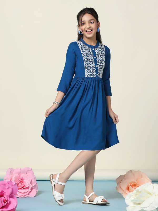Frocks below knee length online
