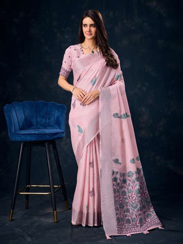 Blue Pink Women Saree S.oliver Aks Next Vans Soundarya Ishin Buy Blue Pink Women Saree S.oliver Aks Next Vans Soundarya Ishin online in India