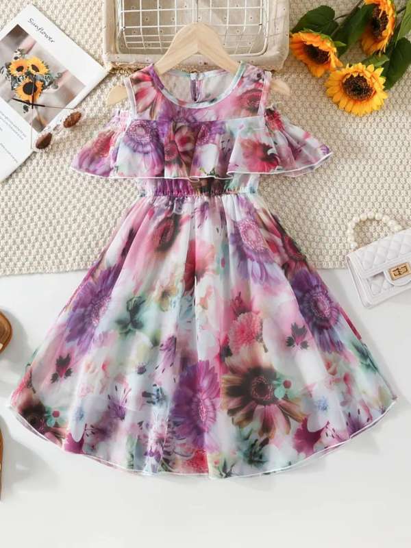 Cold shoulder long frocks new arrivals
