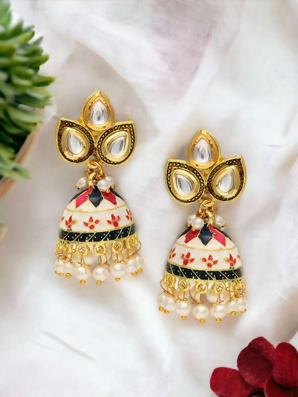 Jhumka Earrings Shop From Trendy Latest Collection of Jhumkas Online Myntra