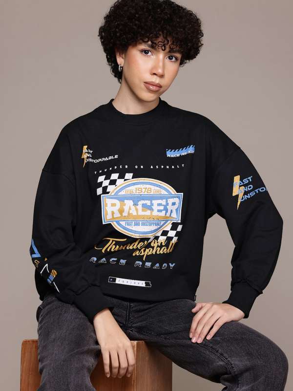 Graphic black sweatshirt shop