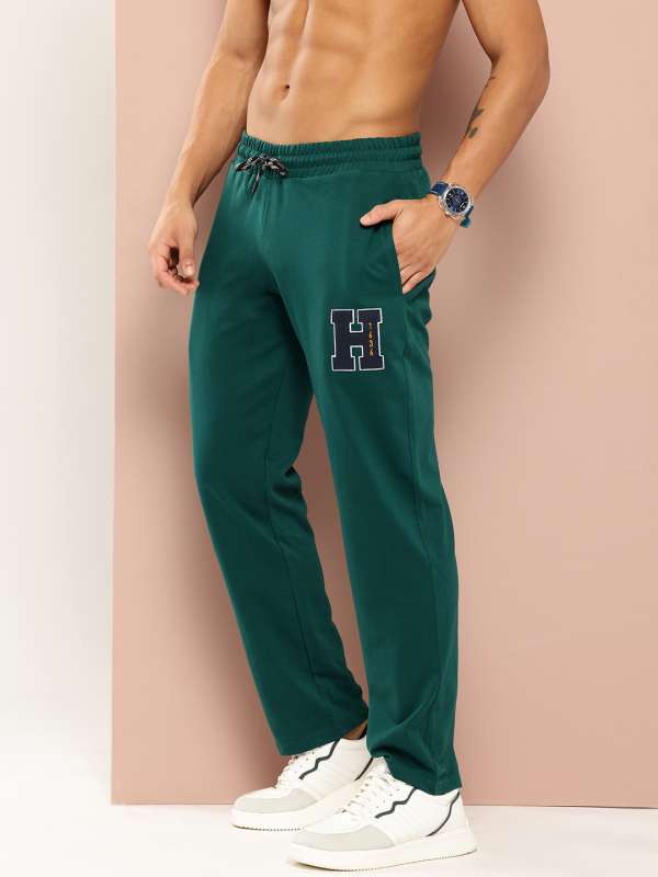Mens green track pants sale