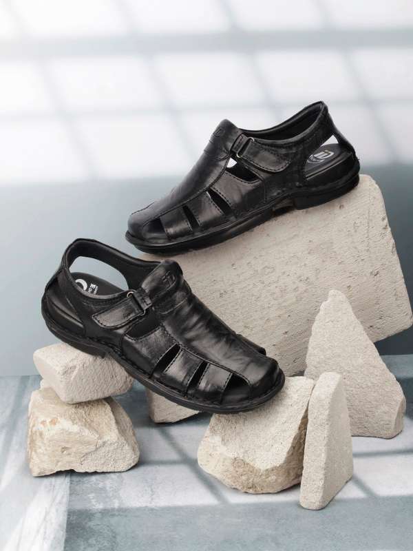 Black Fisherman Sandals Buy Black Fisherman Sandals online in India