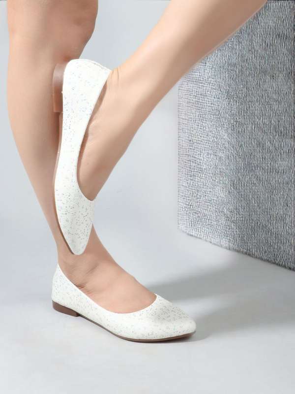 White womens ballet flats on sale