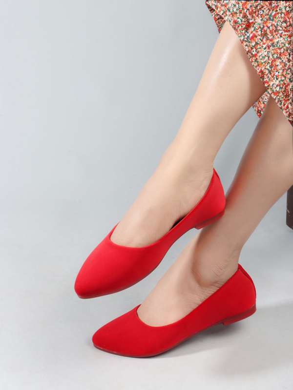 Red ballet shoes with ribbons online