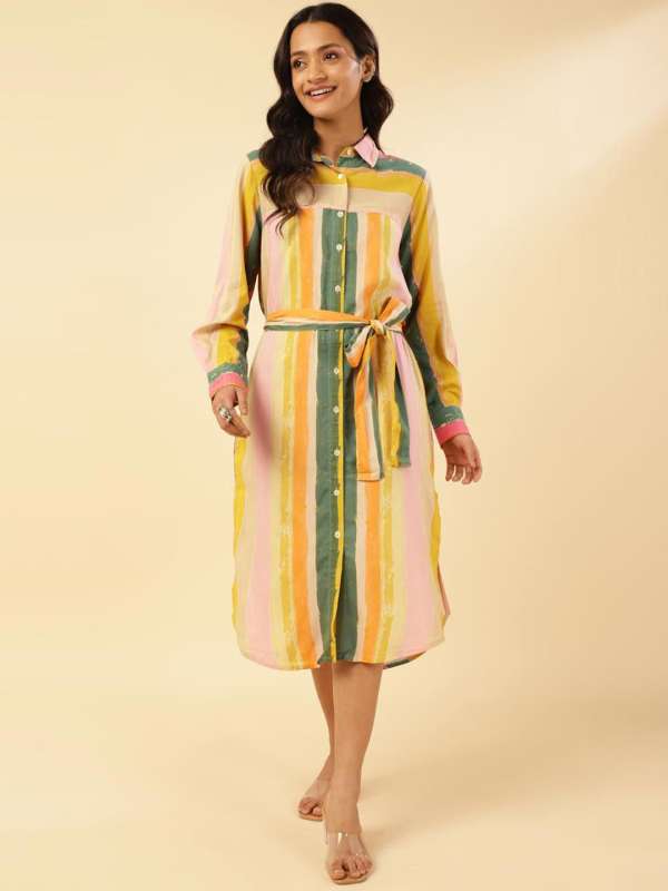 Fabindia Woven Dresses Buy Fabindia Woven Dresses online in India