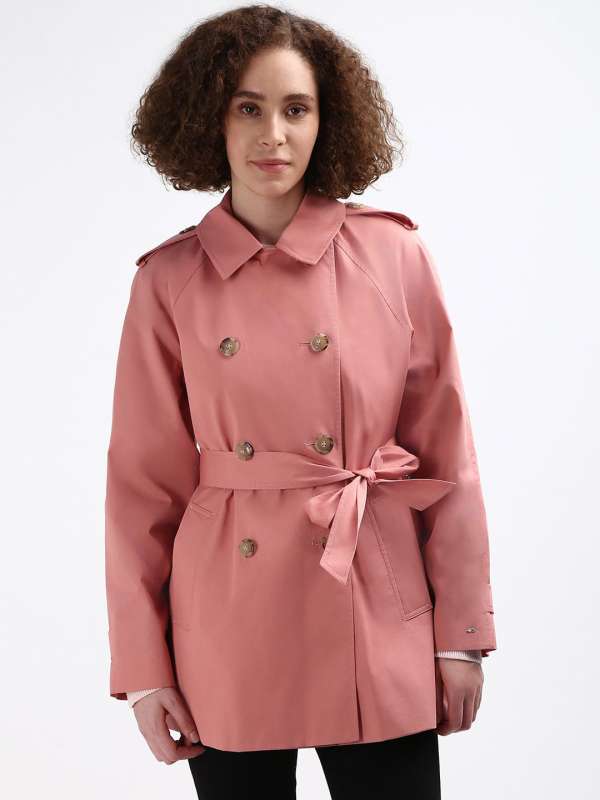 Tommy hilfiger red trench coat cheap