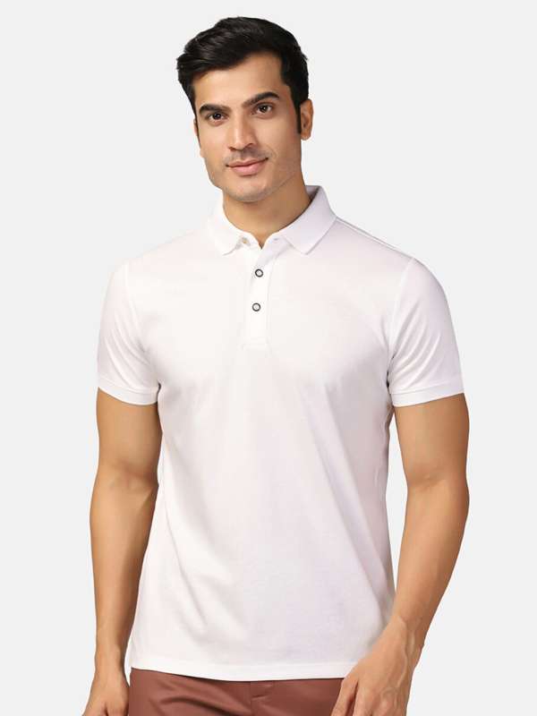 White color polo t shirt online