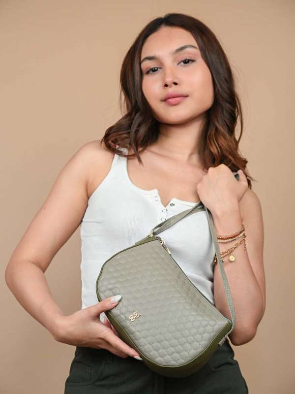 Baggit grey sling bag top