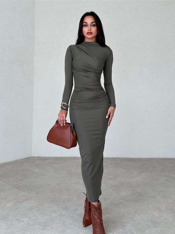 Grey Women Dresses Bodycon Casual Buy Grey Women Dresses Bodycon Casual online in India