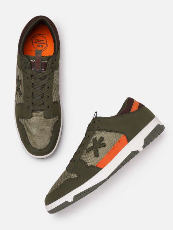 Hrx olive green shoes store