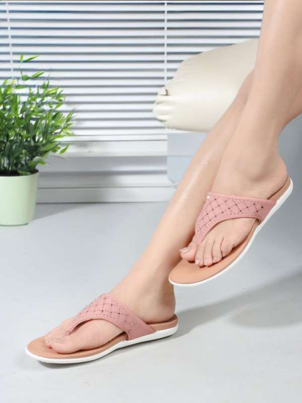Carlton London Peach Flip Flops Buy Carlton London Peach Flip Flops online in India