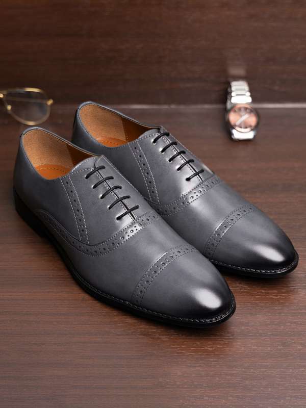Grey formal shoes mens on sale