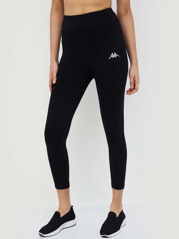 Kappa Black Solid Tights Buy Kappa Black Solid Tights online in India