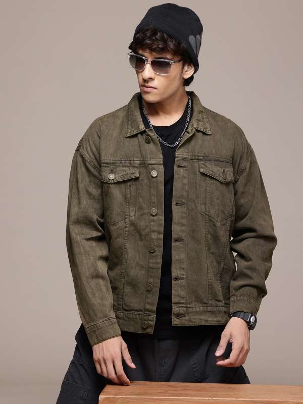 Denim jacket green mens online