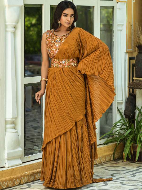 Frill saree online myntra store